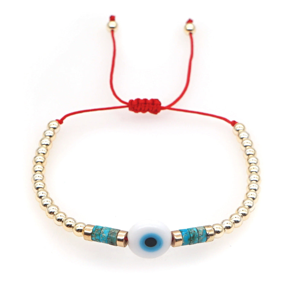 Wholesale Bohemian Seashell Daisy Glass Bracelet